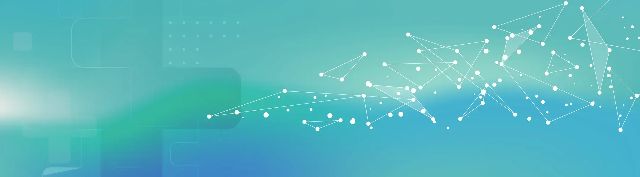 テクノロジーとネットワークを象徴する青いグラデーションの抽象的な背景